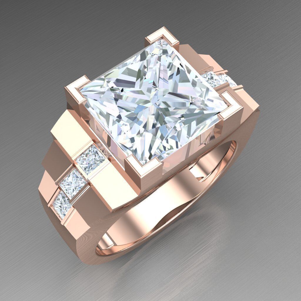 Man Ring New Design 2MR100 3D model_10