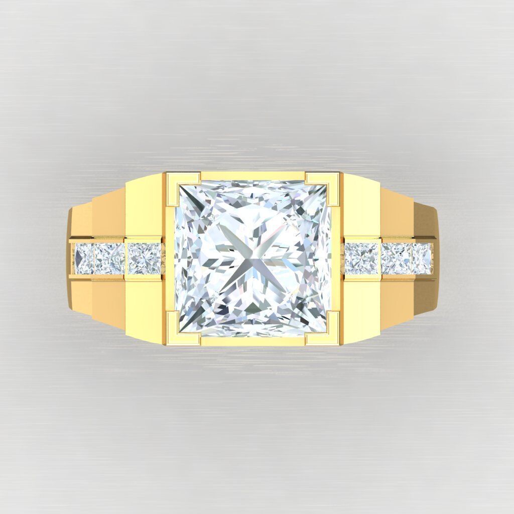 Man Ring New Design 2MR100 3D model_9