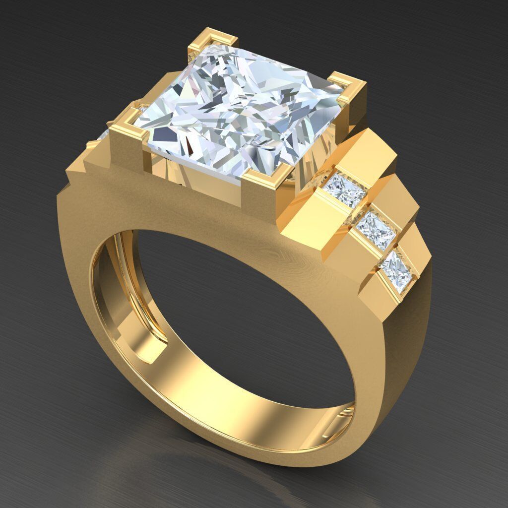 Man Ring New Design 2MR100 3D model_7
