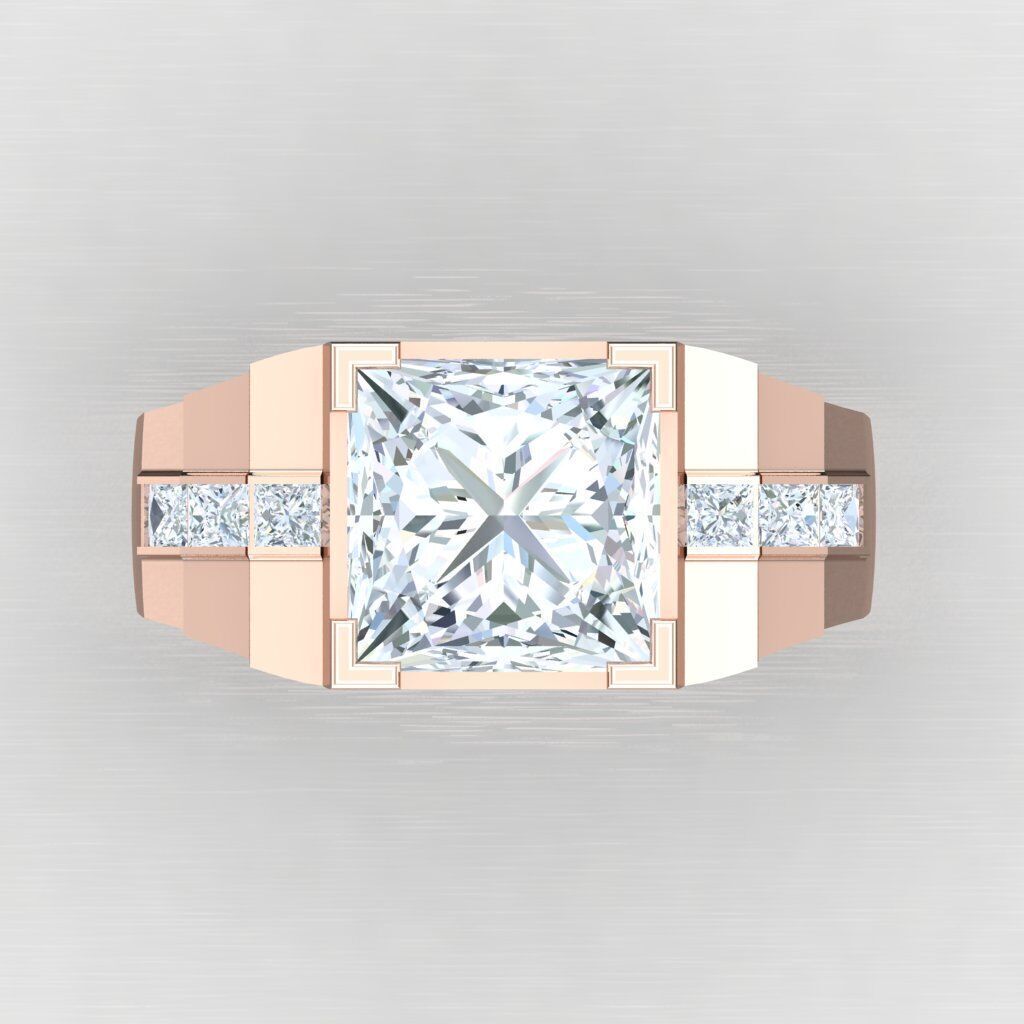 Man Ring New Design 2MR100 3D model_8