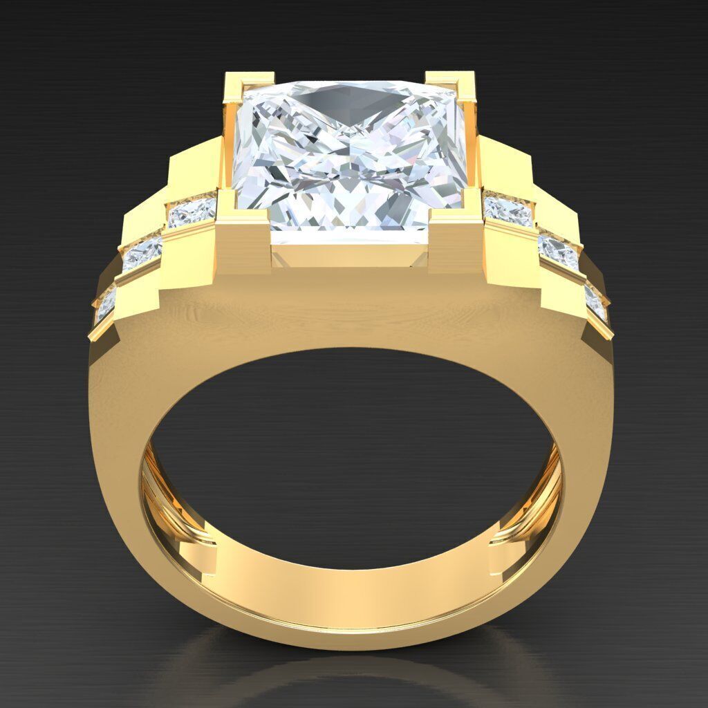 Man Ring New Design 2MR100 3D model_5