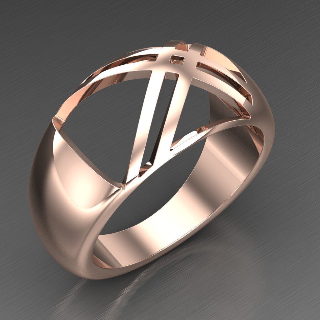 Man Ring New Design 2MR091 3D model_2