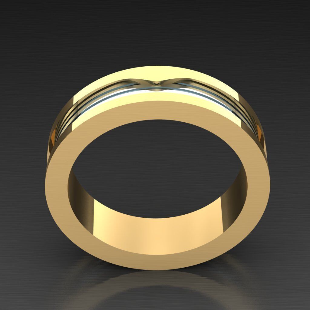 Man Ring New Design 2MR087 3D model_4