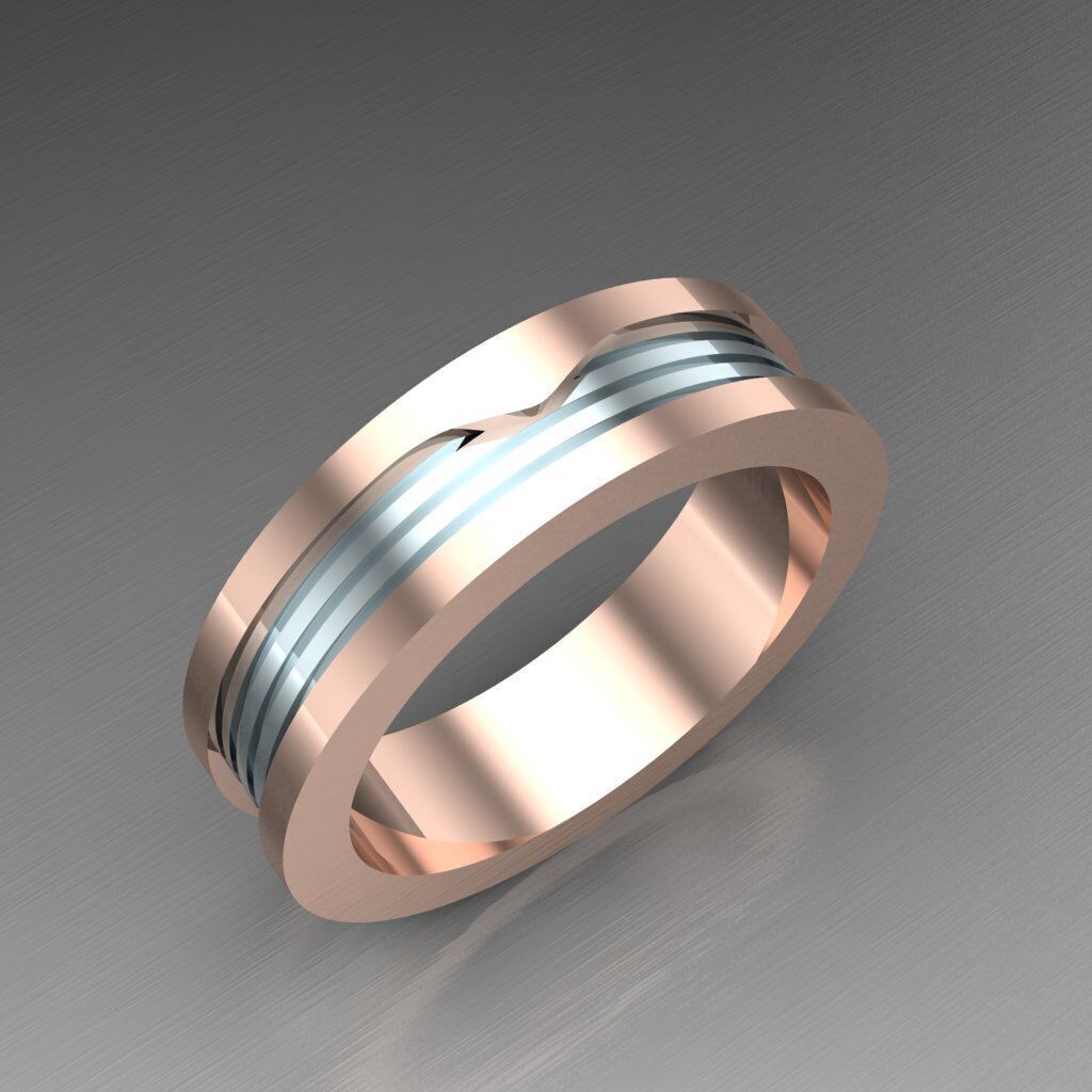 Man Ring New Design 2MR087 3D model_9