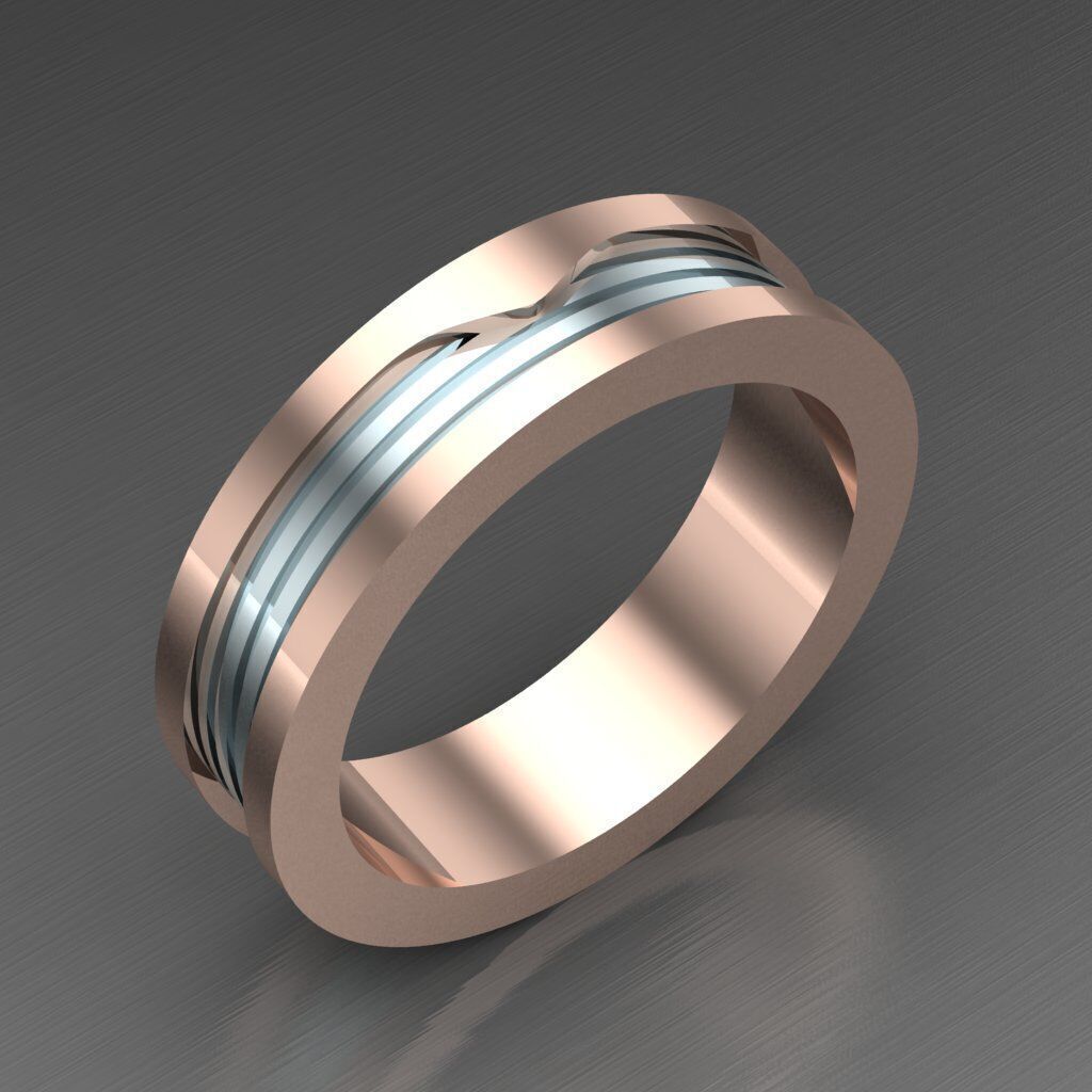 Man Ring New Design 2MR087 3D model_2