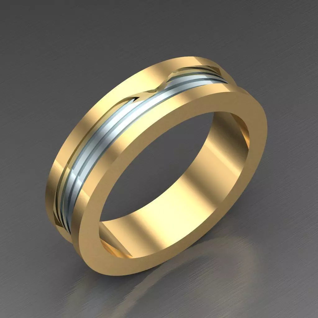 Man Ring New Design 2MR087 3D model_0