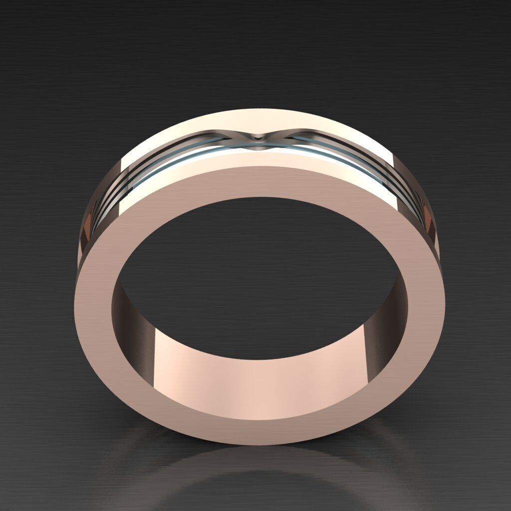 Man Ring New Design 2MR087 3D model_3