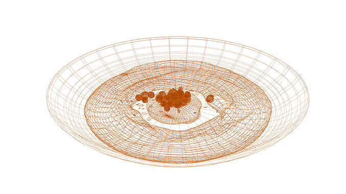 HUMUS BOWL Low-poly 3D model 3