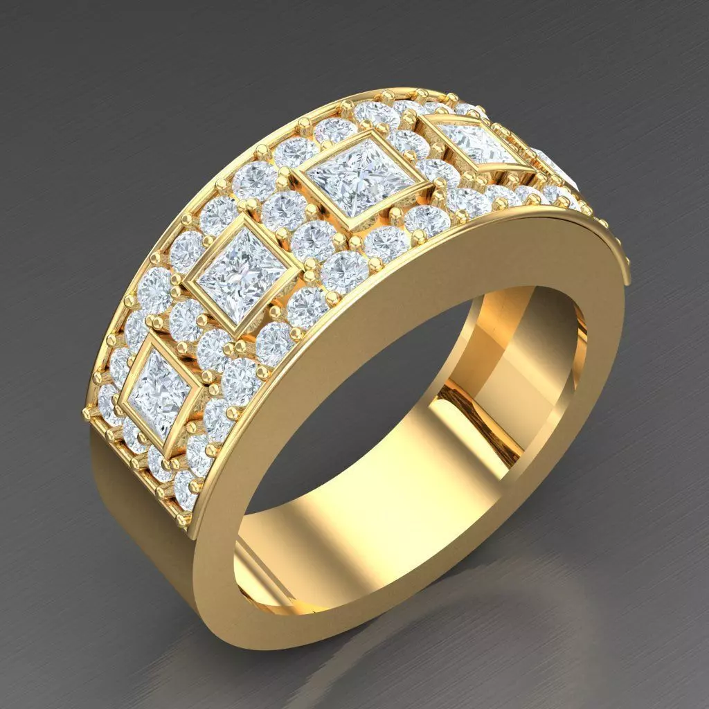 Man Ring New Design 2MR086 3D print model
