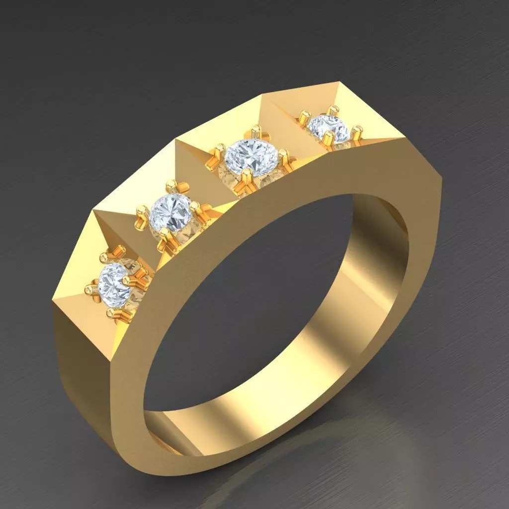 Man Ring New Design 2MR085 3D print model