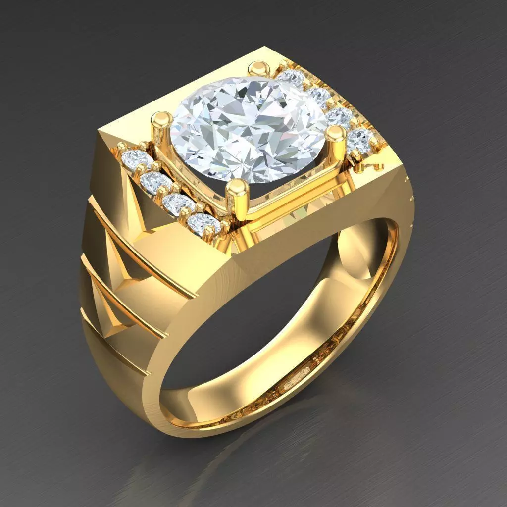 Man Ring New Design 2MR082 3D print model