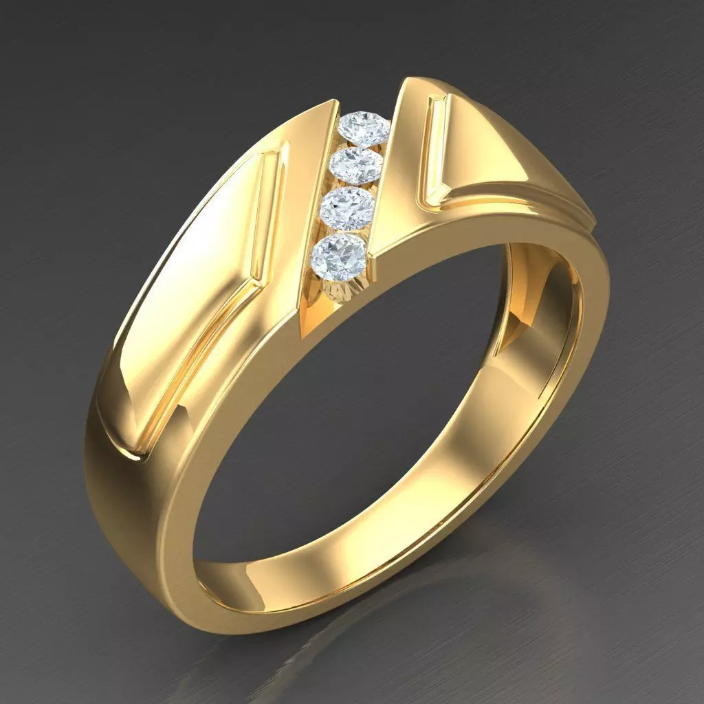 Man Ring New Design 2MR081 3D print model