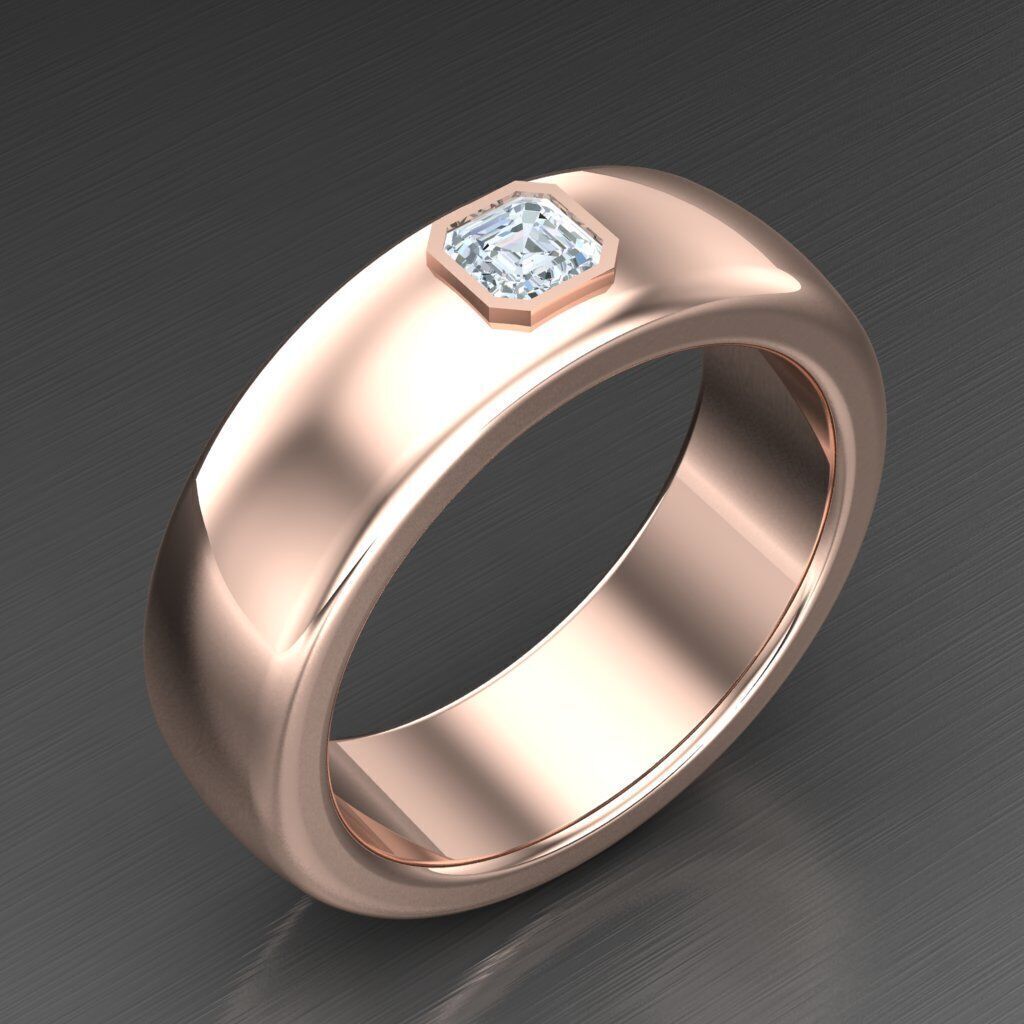 Man Ring New Design 2MR079 3D print model_2