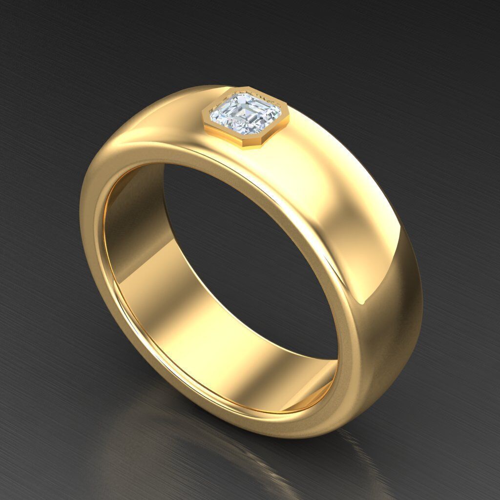 Man Ring New Design 2MR079 3D print model_6