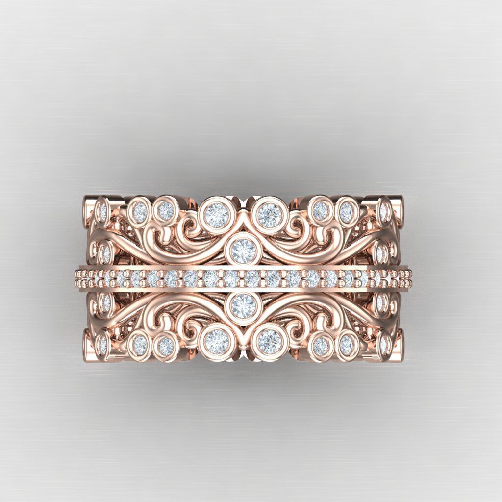 Man Ring New Design 2MR078 3D print model_7