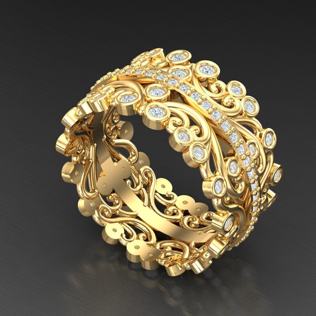 Man Ring New Design 2MR078 3D print model_6