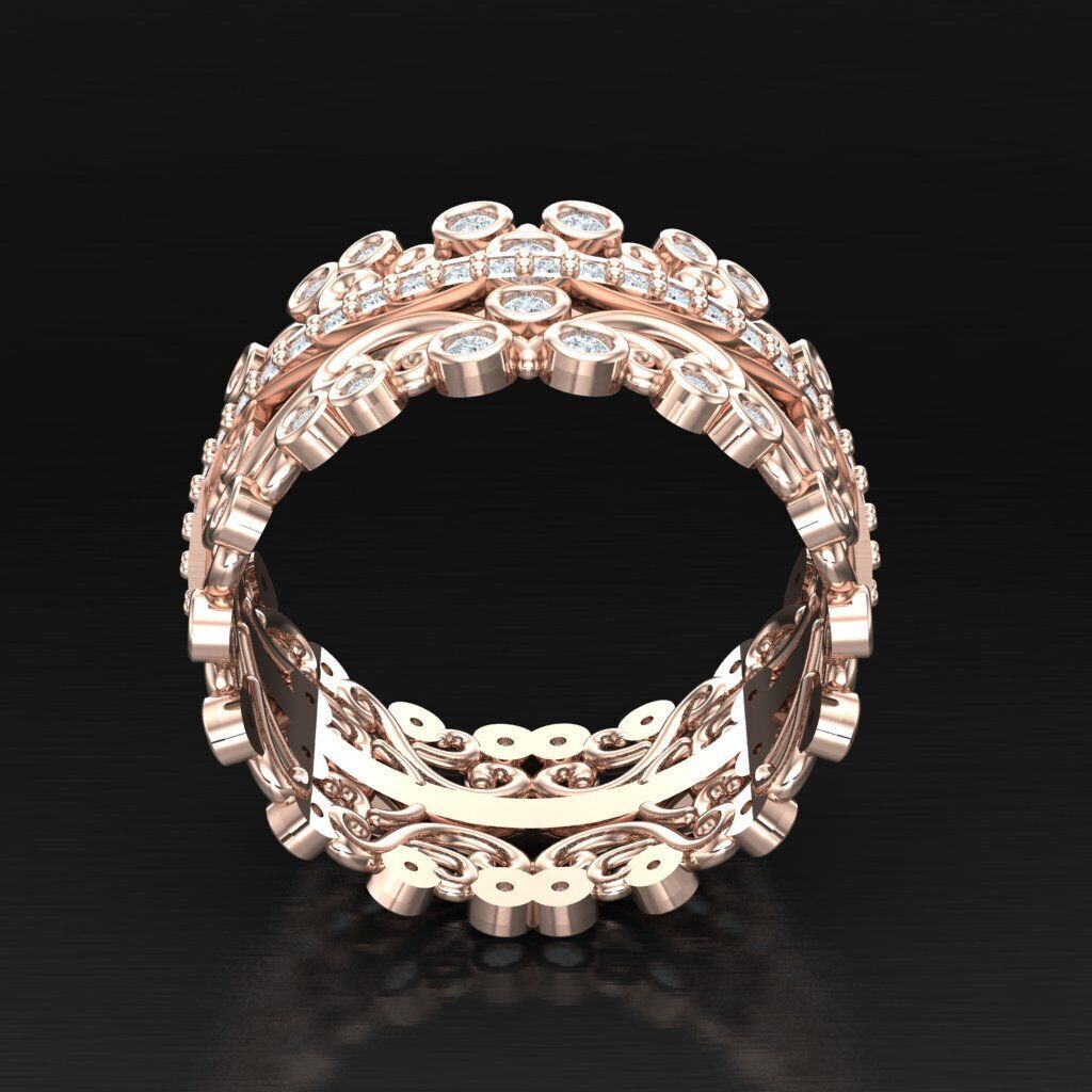 Man Ring New Design 2MR078 3D print model_3