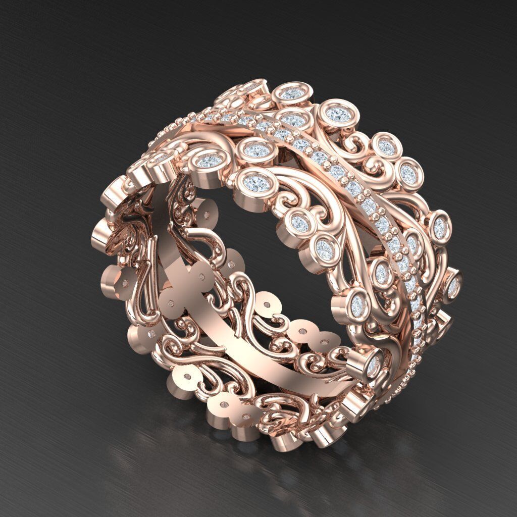 Man Ring New Design 2MR078 3D print model_5