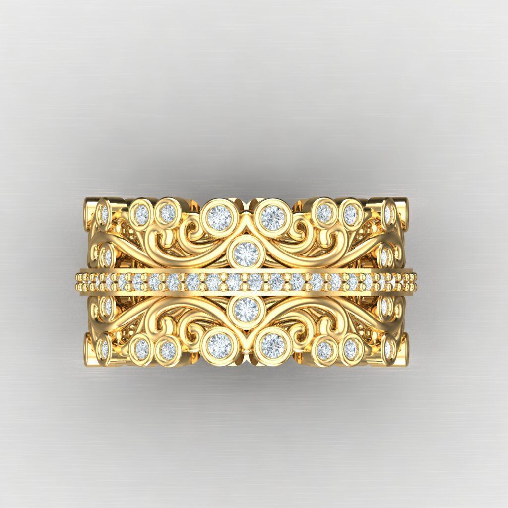 Man Ring New Design 2MR078 3D print model_8