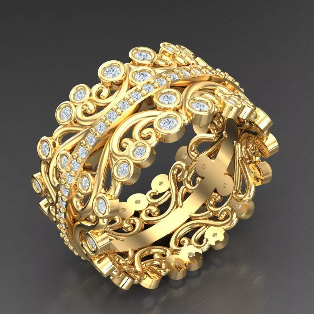 Man Ring New Design 2MR078 3D print model_0