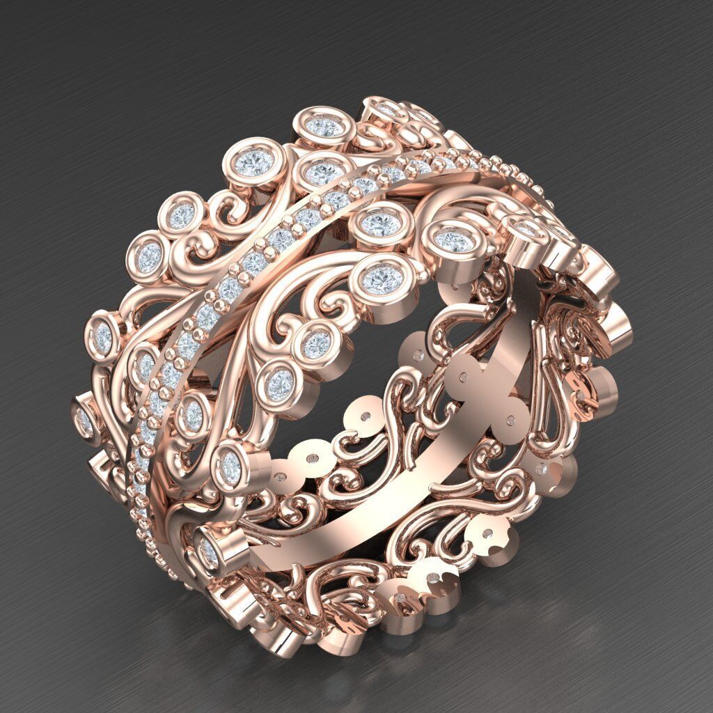 Man Ring New Design 2MR078 3D print model_2