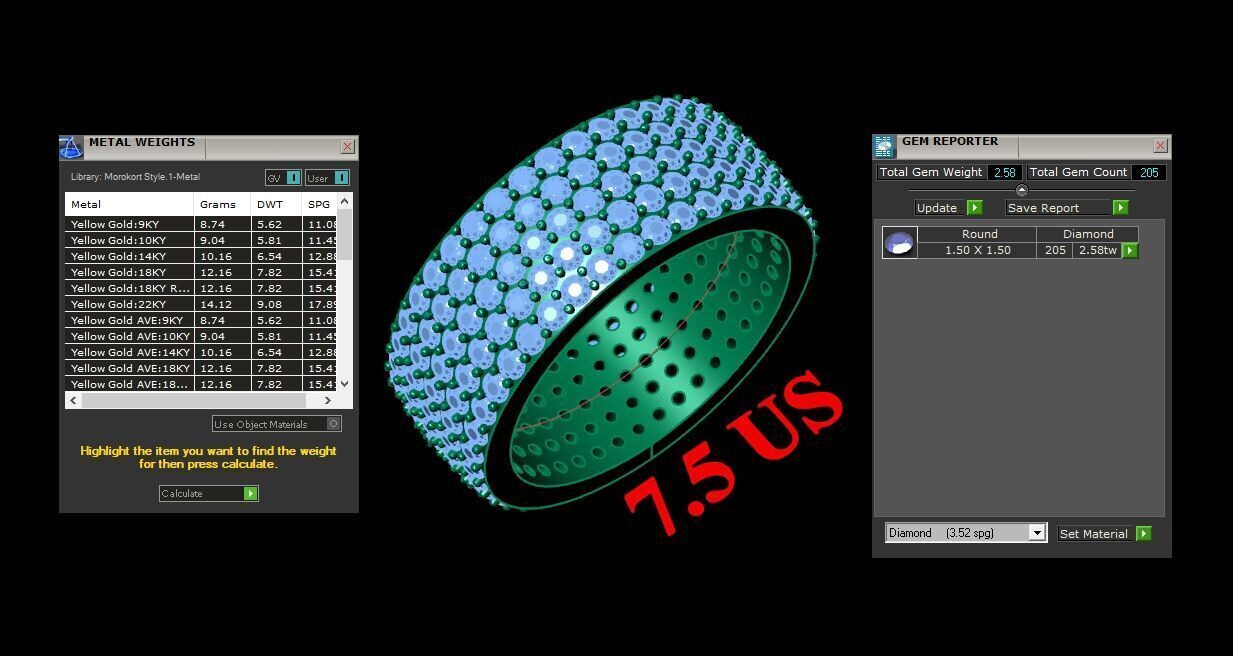 Man Ring New Design 2MR077 3D model_1