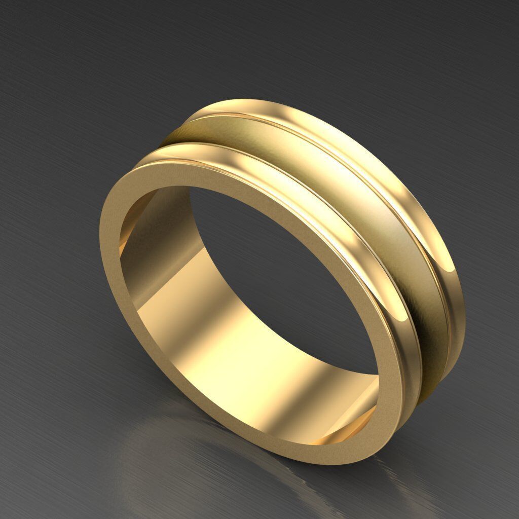 Man Ring New Design 2MR072 3D model_5