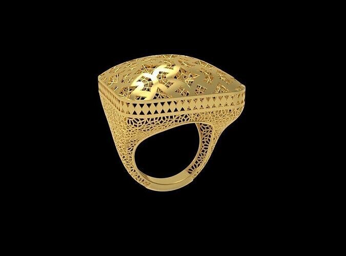 Fusion Gold Rings RABB05 3D print model