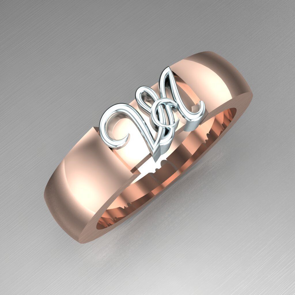 Man Ring New Design 2MR064 3D model_9