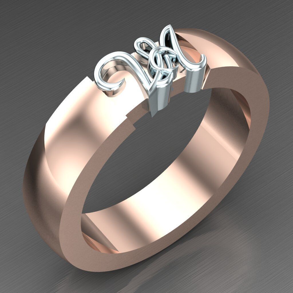 Man Ring New Design 2MR064 3D model_2