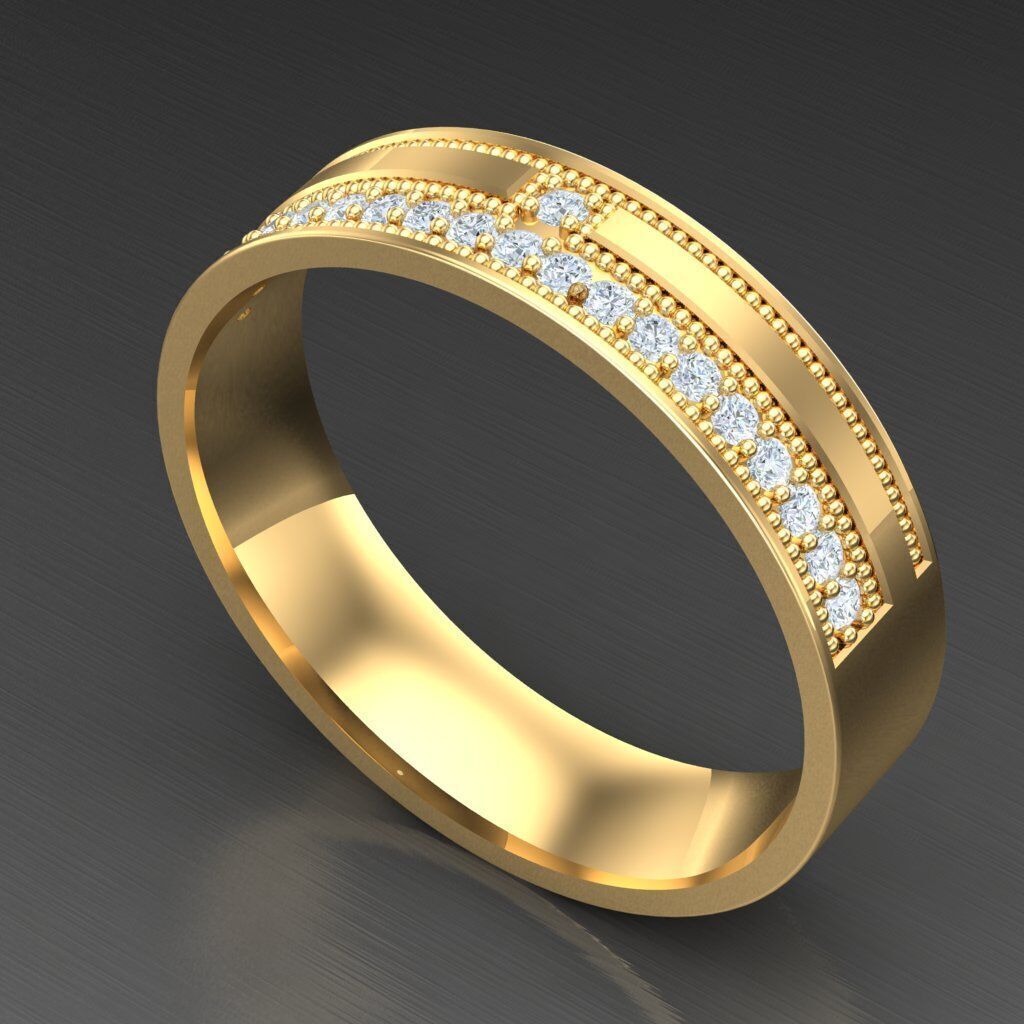 Man Ring New Design 2MR060 3D model_7