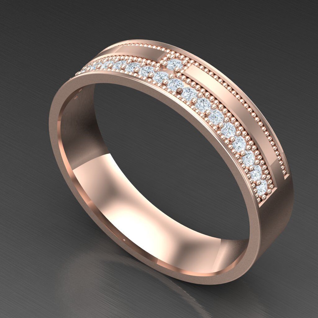 Man Ring New Design 2MR060 3D model_6