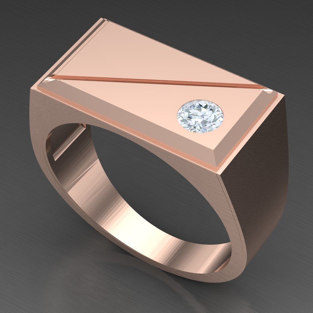 Man Ring New Design 2MR058 3D model_6