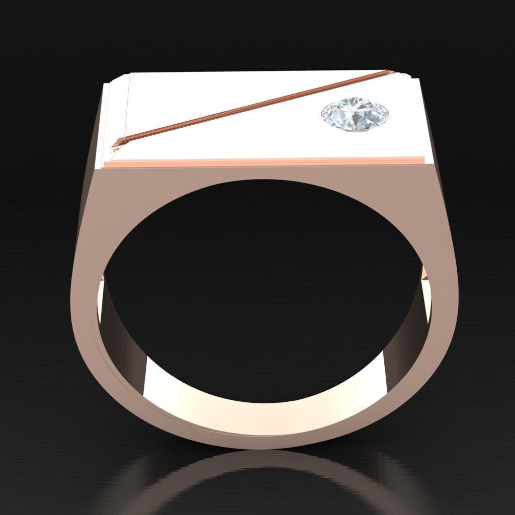 Man Ring New Design 2MR058 3D model_4