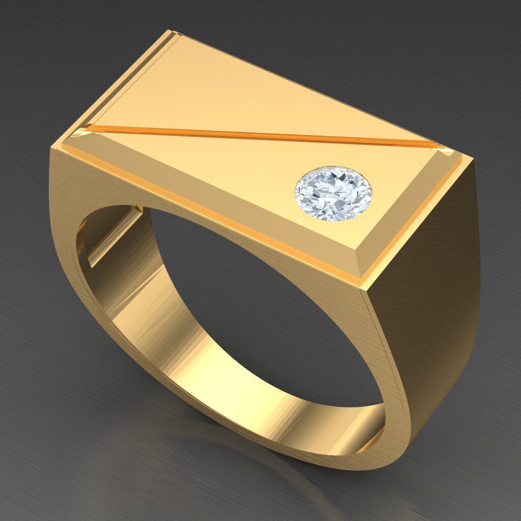 Man Ring New Design 2MR058 3D model_7
