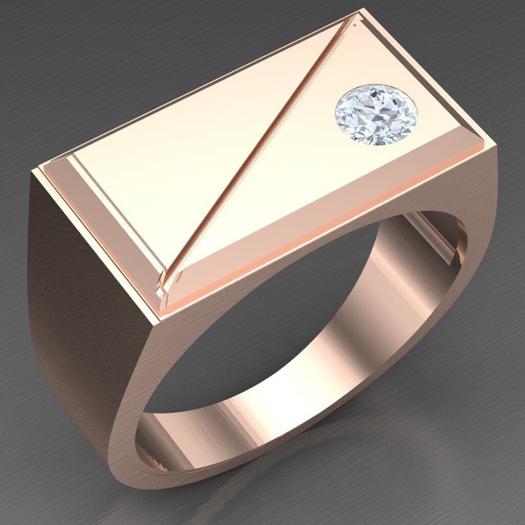 Man Ring New Design 2MR058 3D model_3