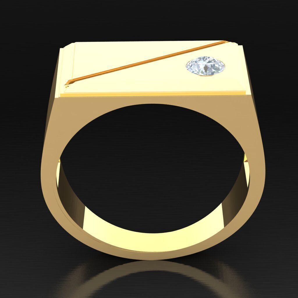 Man Ring New Design 2MR058 3D model_5