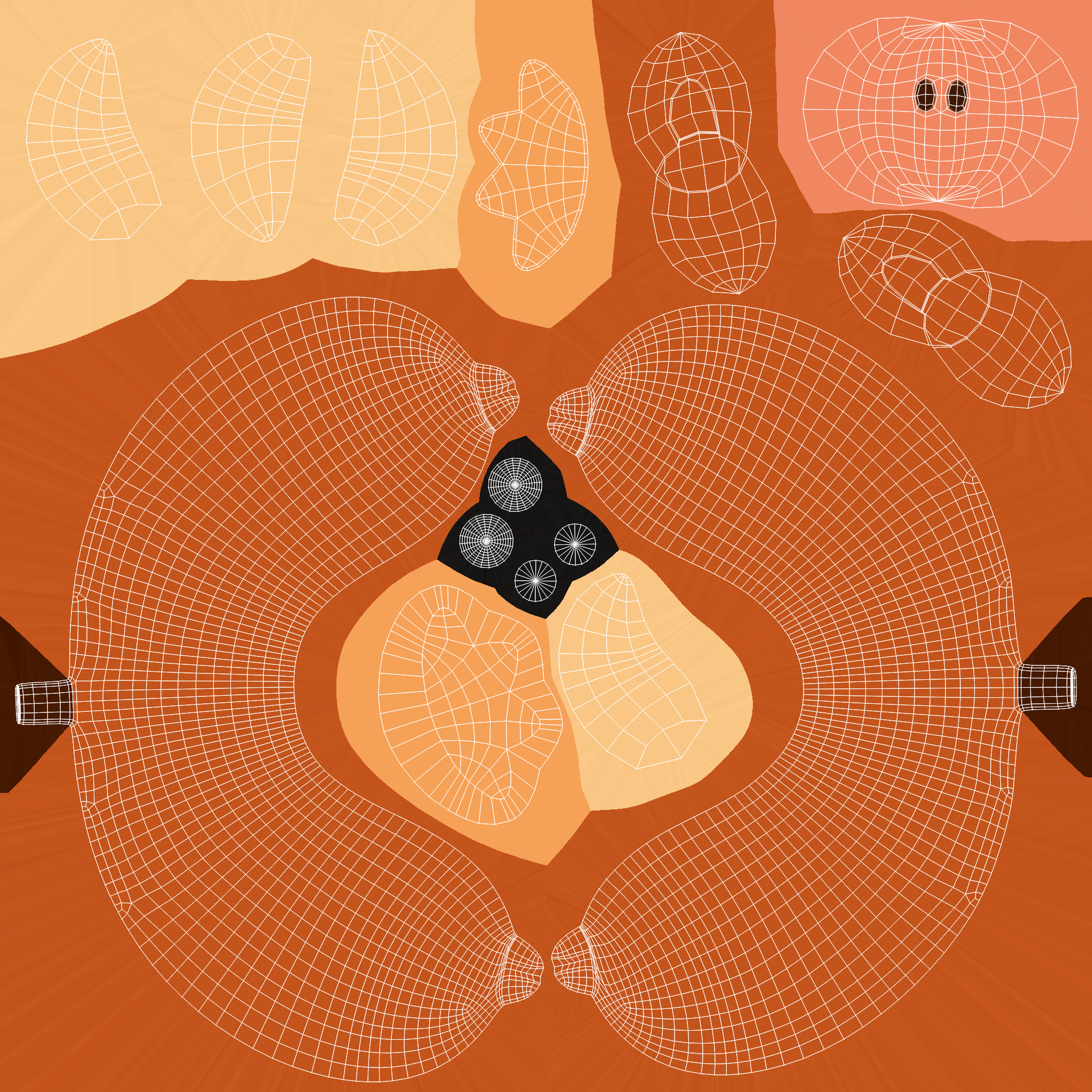 Cow Neck Pillow Low-poly 3D model_5