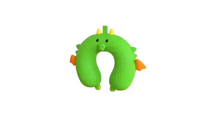 Dragon Neck Pillow Low-poly 3D model