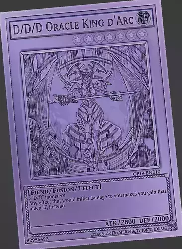 D D D Oracle King d Arc - yu-gi-oh Free 3D print model