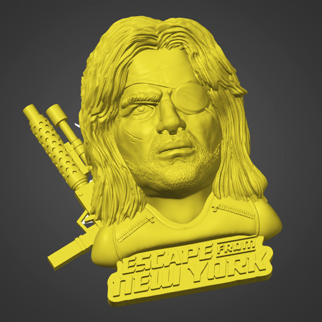 Escape from New York Snake Plissken 3D model_2