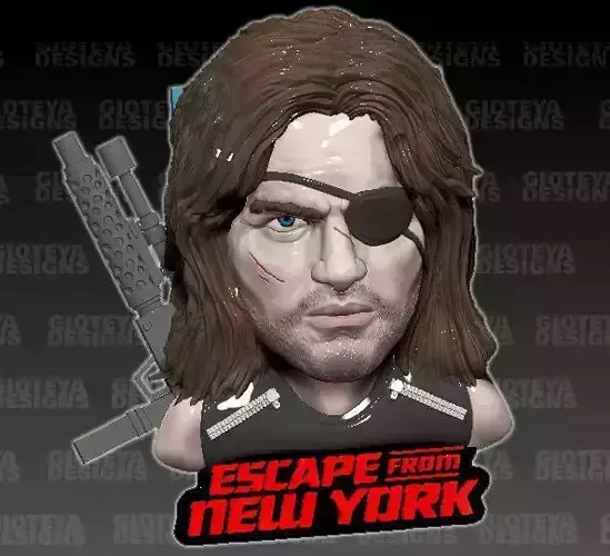 Escape from New York Snake Plissken 3D model