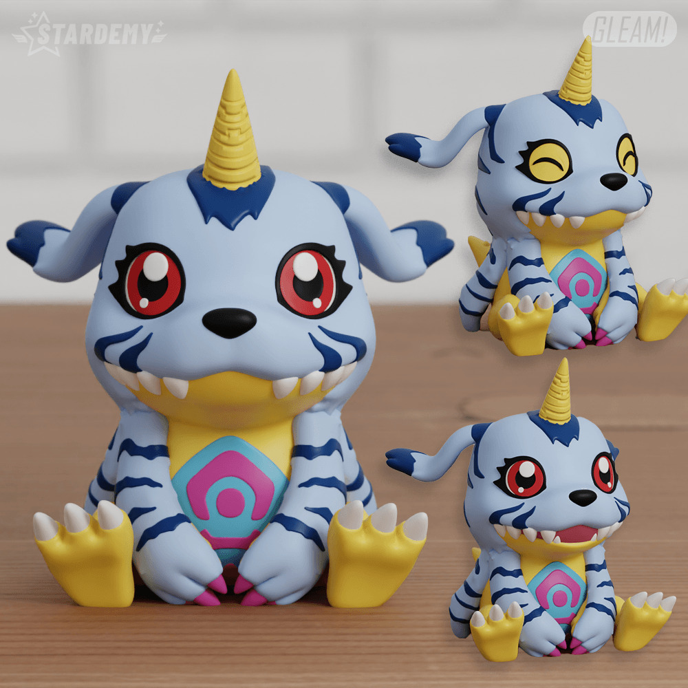 Digimon Collection Chibi 20 models Agumon Gabumon Patamon Tailmo 3D print model_3