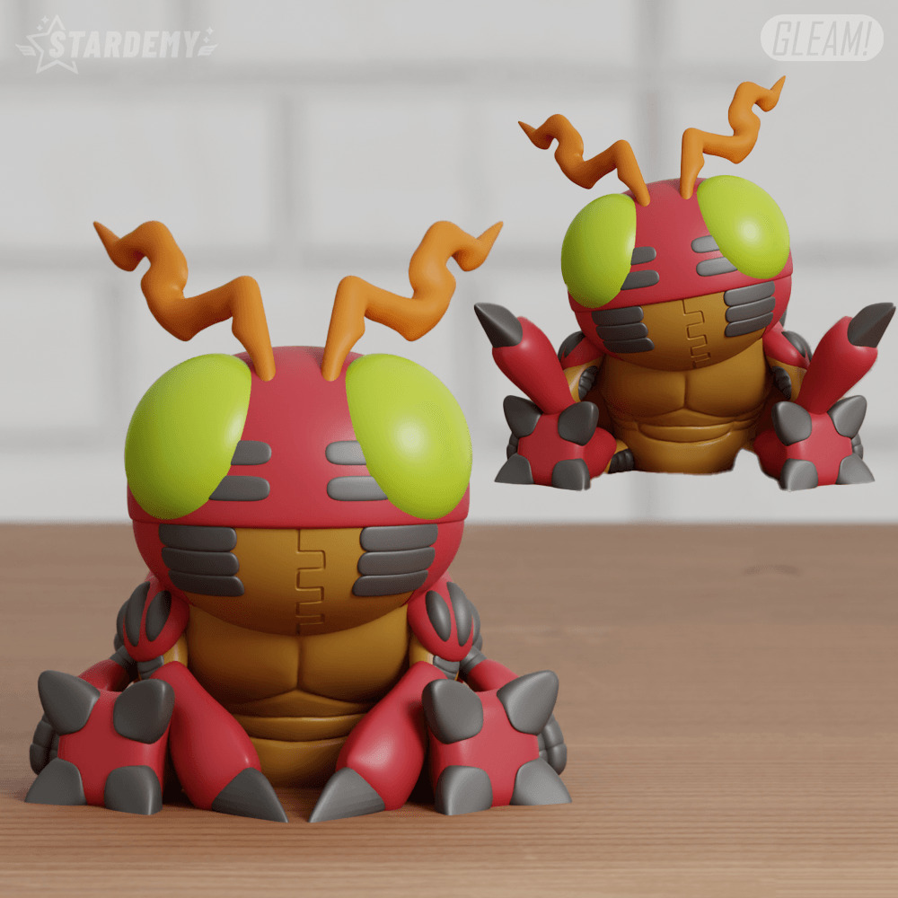 Digimon Collection Chibi 20 models Agumon Gabumon Patamon Tailmo 3D print model_9