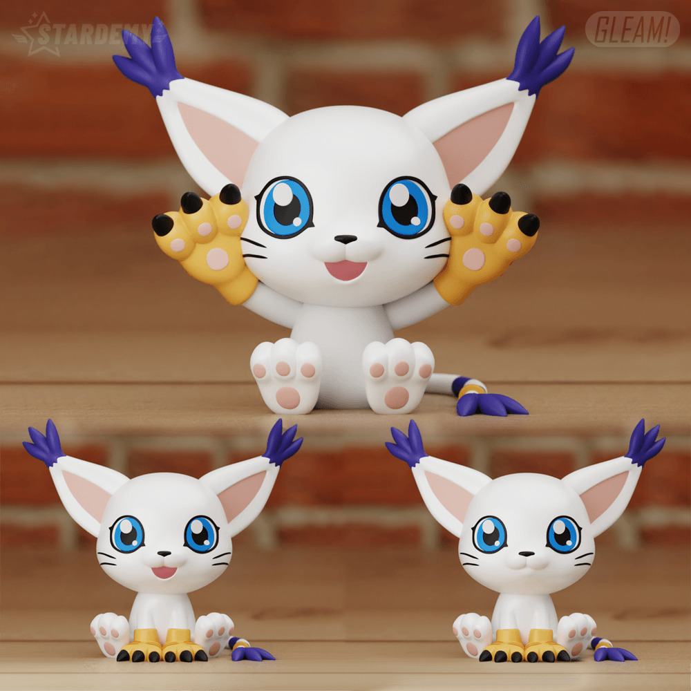 Digimon Collection Chibi 20 models Agumon Gabumon Patamon Tailmo 3D print model_15