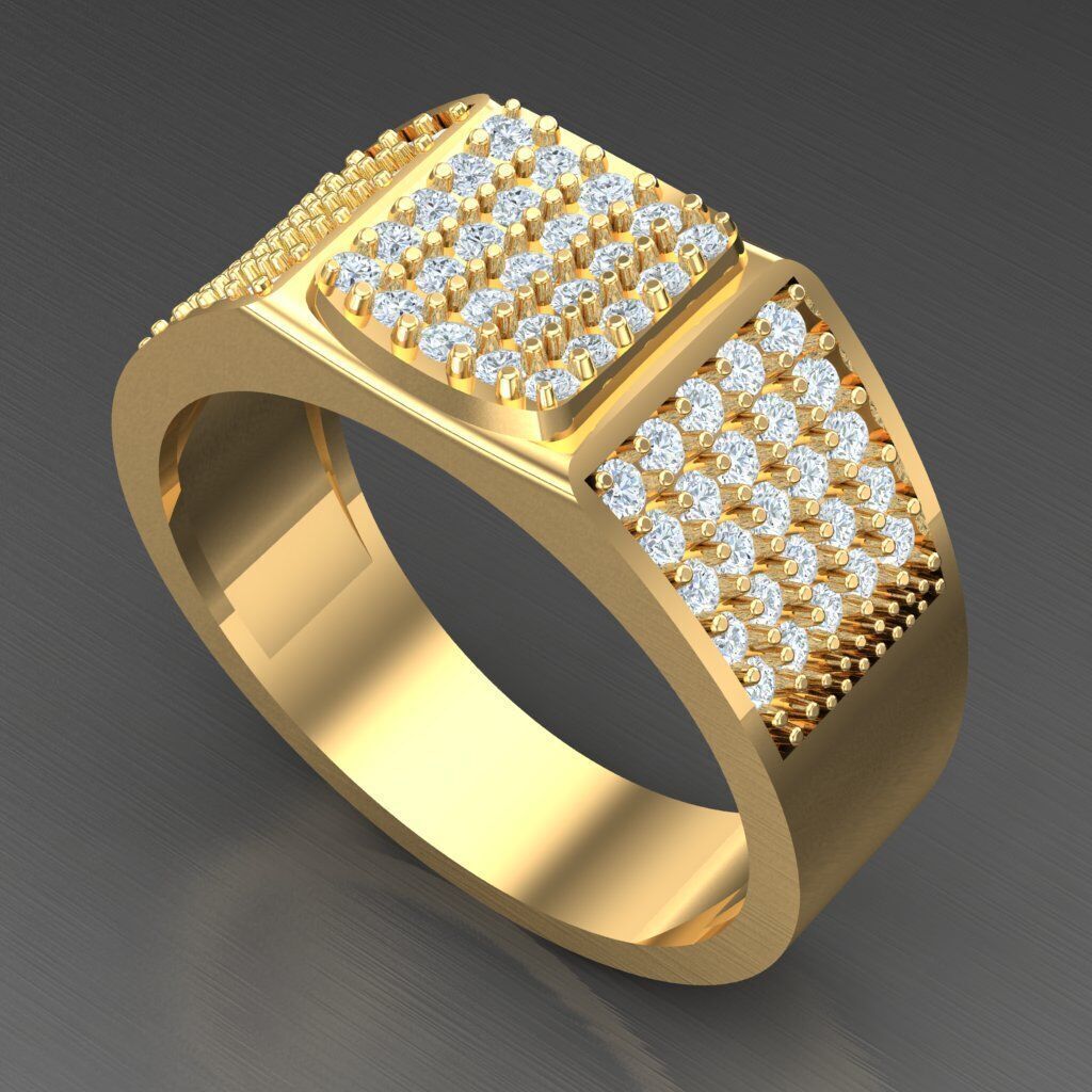 Man Ring New Design 2MR045 3D model_7