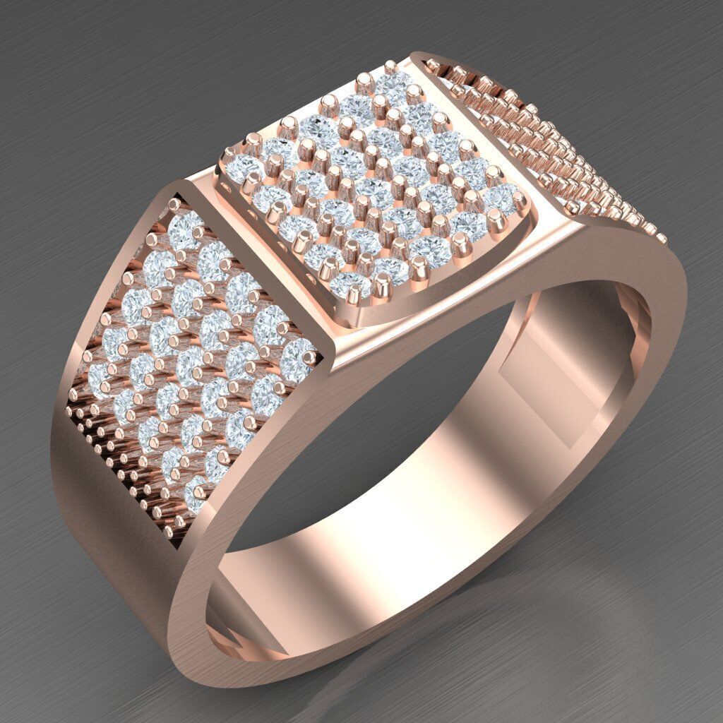 Man Ring New Design 2MR045 3D model_3