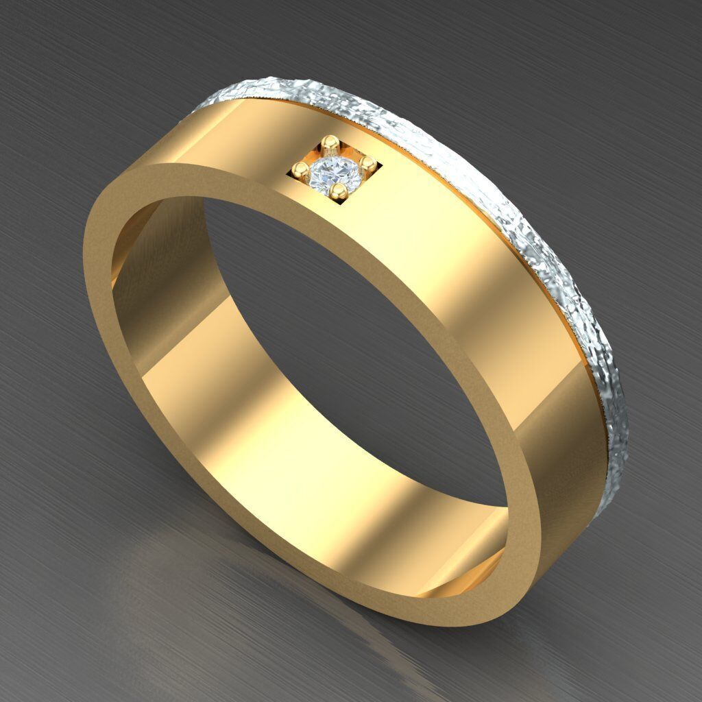 Man Ring New Design 2MR044 3D model_7