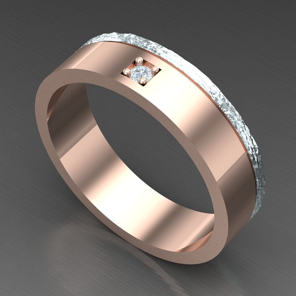 Man Ring New Design 2MR044 3D model_6