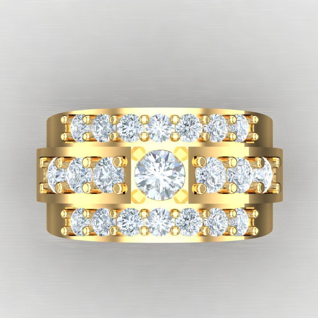 Man Ring New Design 2MR042 3D model_9